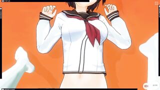 3D HENTAI Schoolgirls Lesbians Fuck with a Vibrator