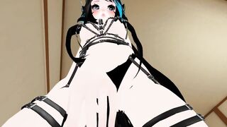 Sexy BDSM Black Blue Long Hair gives Sex Therapy POV Lap Dance and Ride