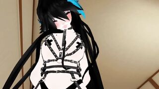 Sexy BDSM Black Blue Long Hair gives Sex Therapy POV Lap Dance and Ride