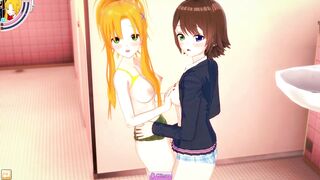 Yuna Catches Rikku Masturbating - FFX-2 Hentai