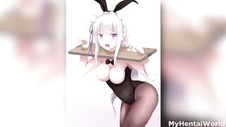 Rezero Emilia Hentai Porn best Compilation Fuck