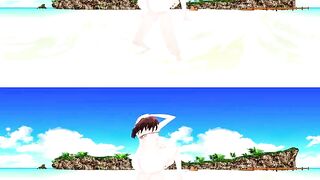 [VR 360] Rin Shibuya Idolmaster Swimwear on the Beach