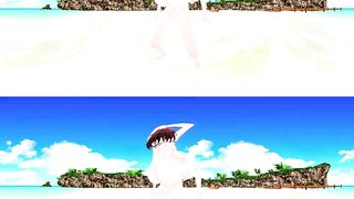 [VR 360] Rin Shibuya Idolmaster Swimwear on the Beach
