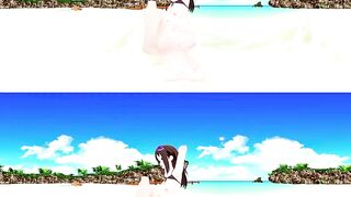 [VR 360] Rin Shibuya Idolmaster Swimwear on the Beach