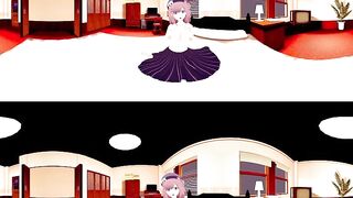 [VR 360] Lulu Suzuhara Vtuber Suck the Breast and Cowgirl