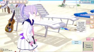 Koikatsu Gameplay Test - Javelin (Azur Lane) Blowjob