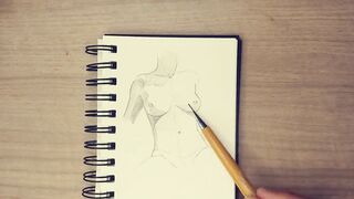 Ava Addams Nude Body Drawing