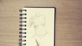 Ava Addams Nude Body Drawing