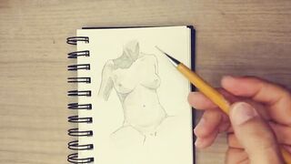 Ava Addams Nude Body Drawing