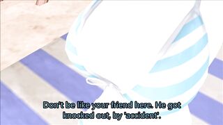 MMD Giantess Vore - Miku at the Beach