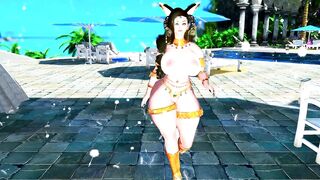 Skyrim Foxy Furry Anuka Meaty Pussy and Big Tits Sexy Dance
