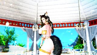 Skyrim Foxy Furry Anuka Meaty Pussy and Big Tits Sexy Dance