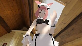 Hot Maid gives Virtual Lap Dance in Attic