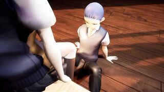 Hentai Yandere Schoolgirl Anime Footjob
