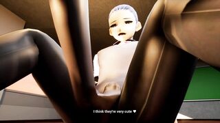 Hentai Yandere Schoolgirl Anime Footjob
