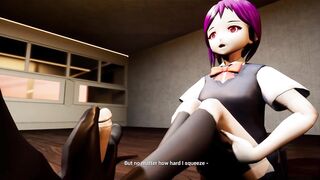 Hentai Yandere Schoolgirl Anime Footjob