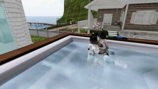POOLSIDE FUCKING - SECOND LIFE YIFF (M)(F)