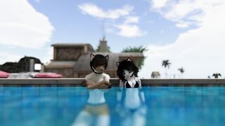 POOLSIDE FUCKING - SECOND LIFE YIFF (M)(F)