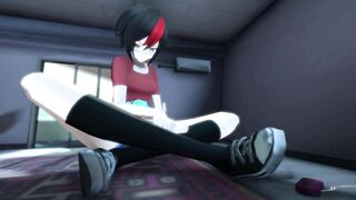 MMD Giantess Growth - Victoria's Movie Night