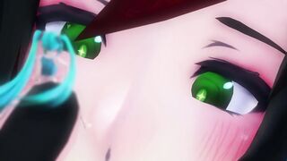MMD Giantess Growth - Victoria's Movie Night