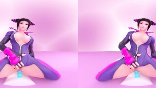 VR ASIAN GIRL JURI HAN PLAYS WITH HER DILDO 4K 60FPS