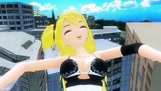 MMD Giantess - Big, Bigger, Bubblegum