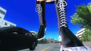 MMD Giantess - Big, Bigger, Bubblegum