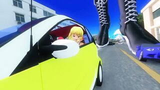 MMD Giantess - Big, Bigger, Bubblegum