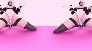 Nier Automata 2B Tease 4K VR [animation by Likkezg]