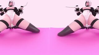 Nier Automata 2B Tease 4K VR [animation by Likkezg]