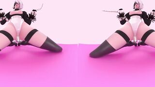 Nier Automata 2B Tease 4K VR [animation by Likkezg]