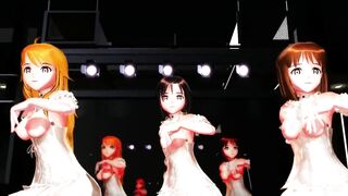 [MMD] Yuki Mako Miki LUVORATORRRRRY Dance