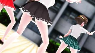 [MMD] Kongo Sister, Pink Cat [KanColle]