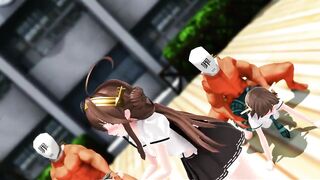 [MMD] Kongo Sister, Pink Cat [KanColle]