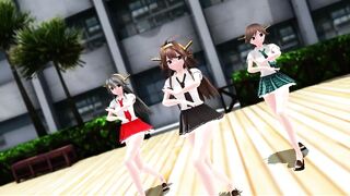 [MMD] Kongo Sister, Pink Cat [KanColle]