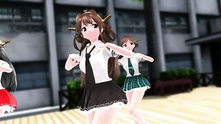 [MMD] Kongo Sister, Pink Cat [KanColle]