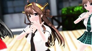 [MMD] Kongo Sister, Pink Cat [KanColle]