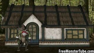 3D Red Riding Hood gets fucked by the Big Bad Wolfd 720-high 1