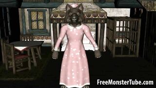 3D Red Riding Hood gets fucked by the Big Bad Wolfd 720-high 1