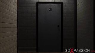 Hot sex! Huge boobed cuffed girl gets a hard anal fuck
