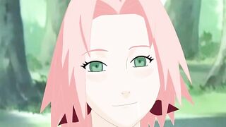 Naruto - Sakura Deep Throat Naruto, Sasuke, Kakashi and More!!! P44
