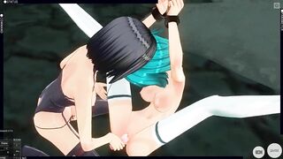 3D HENTAI BDSM Trailer the Mistress took the Schoolgirl to the Basement to Bring to Orgasms (PART 3)
