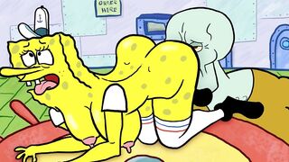 Handsome Squidward Destroys Spongebob's Holes
