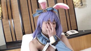 【hentaicosplay】purple Hair Bunny Cos Girl's Pussy is Wet and Glistening