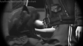 Furry Yiff - Skater Wolf Girl Gets Humped Outside! (3d Sl Animation)