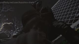 Furry Yiff - Skater Wolf Girl Gets Humped Outside! (3d Sl Animation)