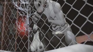 Furry Yiff - Skater Wolf Girl Gets Humped Outside! (3d Sl Animation)