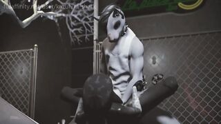 Furry Yiff - Skater Wolf Girl Gets Humped Outside! (3d Sl Animation)
