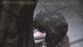 Furry Yiff - Skater Wolf Girl Gets Humped Outside! (3d Sl Animation)