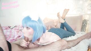 Cosplay Teen Ahegao Compilation Moanong & Drooling Eyecandy Blowjob